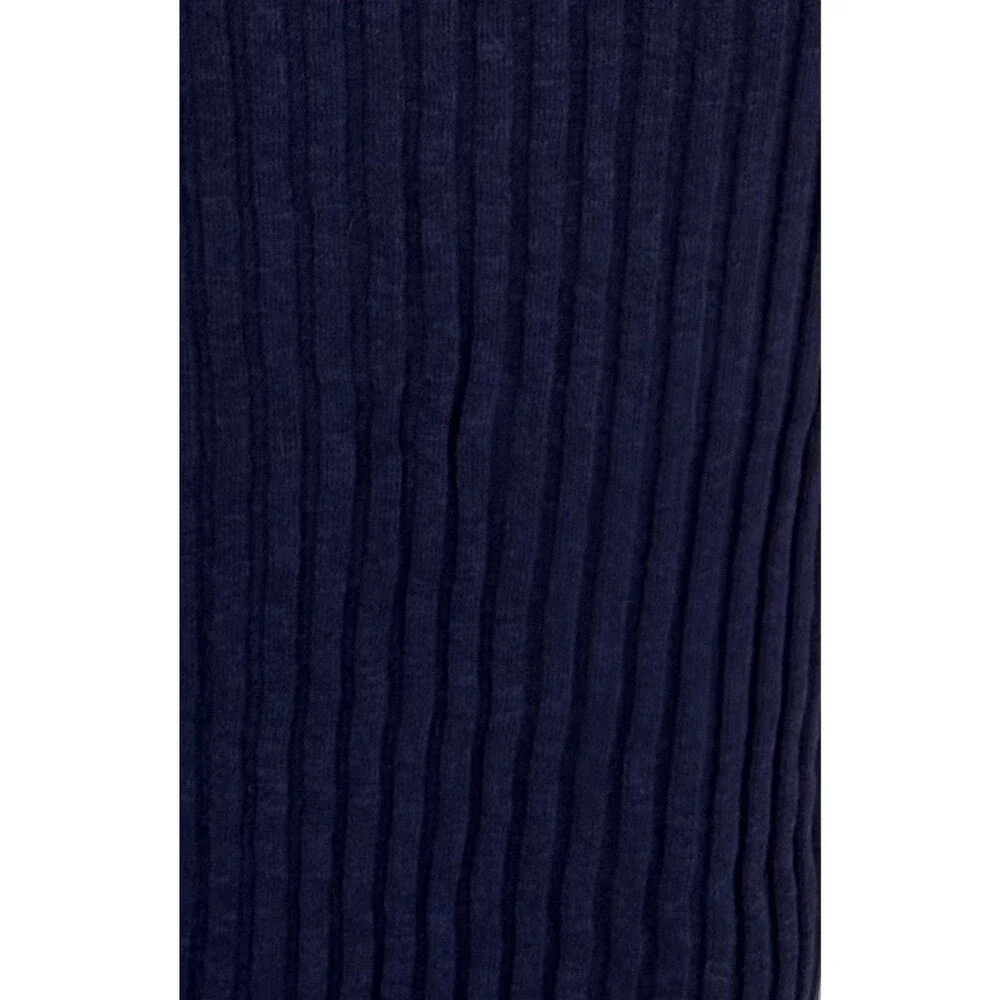 FREE PEOPLE Beach Navy Blue Ribbed Knit Women Sz S Skirt Midi Coastal NWOT